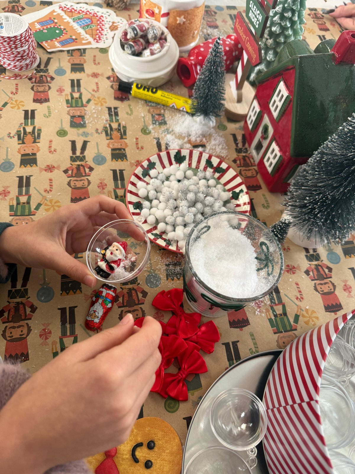 Workshop criativo de Natal para crianças